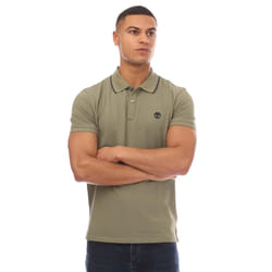 Timberland Mens Millers River Polo Shirt - M, Khaki