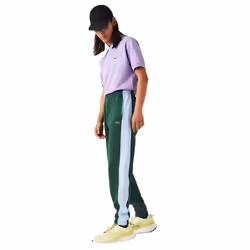Lacoste Mens Contrast Striped Jogging Bottoms - XS, Green