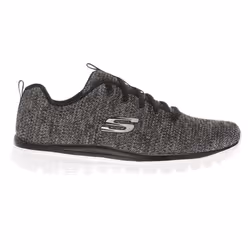 Skechers Womens/Ladies Graceful Twisted Fortune Trainers - 4 UK, Black/White