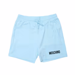 Moschino Boys Print Logo Shorts - 5 Years, Light Blue