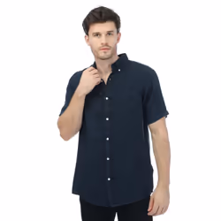 Gant Mens Garment Dyed Regular Shirt - XXL, Navy
