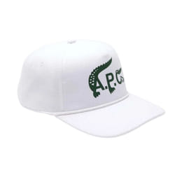 Lacoste Unisex Adult APC Logo Organic Cotton Cap - M, White