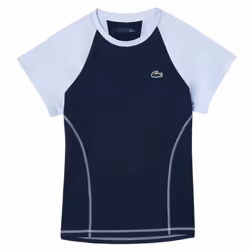 Lacoste Womens/Ladies Stretch Slim Sport T-Shirt - 6 UK, Blue