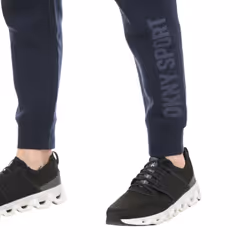 DKNY Mens Fleece Tonal Logo Jogging Bottoms - L, Navy