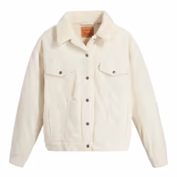 Levis Womens/Ladies Sherpa Plus Trucker Jacket - 22 UK - 24 UK, Cream