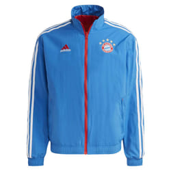 Adidas Mens FC Bayern Munchen 2022-23 Reversible Anthem Jacket - XS, Royal Blue