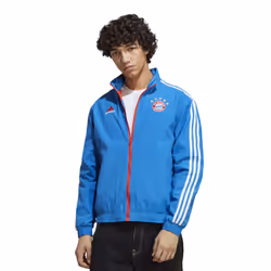 Adidas Mens FC Bayern Munchen 2022-23 Reversible Anthem Jacket - S, Royal Blue