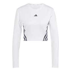Adidas Womens/Ladies Hyperglam Aeroready Long-Sleeved Crop T-Shirt