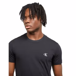 Calvin Klein Mens Essential Organic Cotton Slim T-Shirt - L, Black