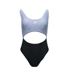 Adidas Womens/Ladies Colour Block One Piece Swimsuit - 22 UK, Silver/Violet