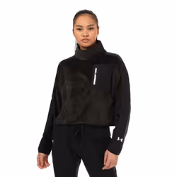 Under Armour Womens/Ladies Journey Mock Neck Fleece Top - 12 UK - 14 UK, Black