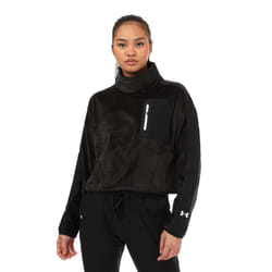 Under Armour Womens/Ladies Journey Mock Neck Fleece Top - 12 UK - 14 UK, Black
