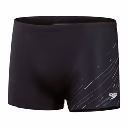Speedo Mens Hyper Boom V Detail Shorts - 30R, Black/Grey