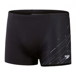 Speedo Mens Hyper Boom V Detail Shorts - 30R, Black/Grey