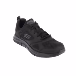 Skechers Mens Track Syntac Coated Leather Trainers - 7 UK, Black