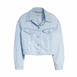 Levis Womens/Ladies Lightweight Trucker Jacket - 6 UK, Light Blue