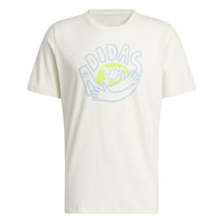 Adidas Mens Change Through Graphic Sports T-Shirt - S, Natural