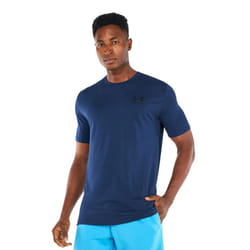 Under Armour Mens Sportstyle Short-Sleeved T-Shirt - L, Navy