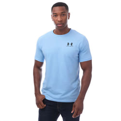 Under Armour Mens Sportstyle Short-Sleeved T-Shirt - S, Blue