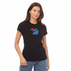 Off White Womens/Ladies Medium Face Fitted T-Shirt