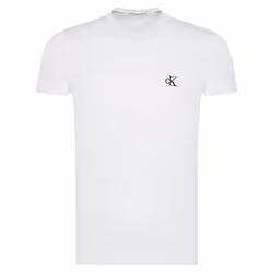 Calvin Klein Mens Essential Organic Cotton Slim T-Shirt - M, White
