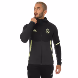 Adidas Mens Real Madrid CF Anthem Jacket - XS, Black
