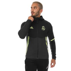 Adidas Mens Real Madrid CF Anthem Jacket - XS, Black