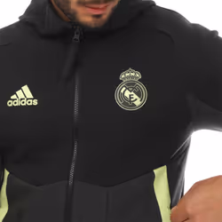 Adidas Mens Real Madrid CF Anthem Jacket - XS, Black