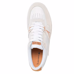 Lacoste Unisex Adult L001 Leather Trainers - 9 UK, White/Beige