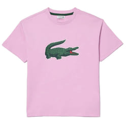 Lacoste Childrens/Kids Graphic Print Cotton T-Shirt - 3 Years, Pink