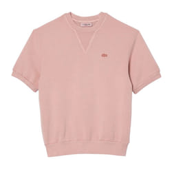 Lacoste Womens/Ladies Fleece Natural Dyed T-Shirt - 6 UK, Pink