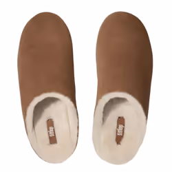 FitFlop Womens/Ladies Chrissie Suede Shearling Slippers - 4 UK, Tan