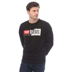 Diesel Mens S-Girk Cuty Felpa Hoodie - XL, Black
