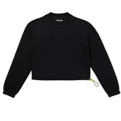 Lacoste Womens/Ladies Drawstring Loose Fit Sweatshirt - 6 UK, Black