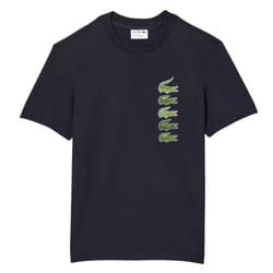 Lacoste Mens Iconic Croc Regular T-Shirt - XS, Blue