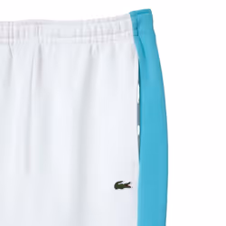 Lacoste Mens Colour Block Jogging Bottoms - S, White/Blue
