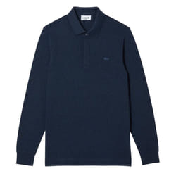 Lacoste Mens Smart Paris Cotton Long-Sleeved Polo Shirt - XS, Navy
