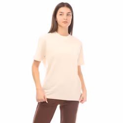 Off White Womens/Ladies Swimming Man T-Shirt - 10 UK, Grey/White