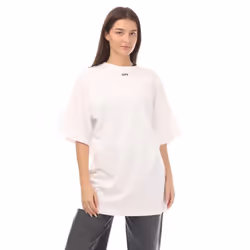 Off White Womens/Ladies Off Stamp Cotton T-Shirt Dress
