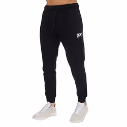 DKNY Mens Printed Logo Jogging Bottoms - L, Black