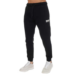 DKNY Mens Printed Logo Jogging Bottoms - L, Black