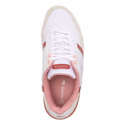 Lacoste Childrens/Kids T-Clip Touch Fastening Trainers - 4.5 UK, White/Pink
