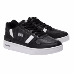 Lacoste Childrens/Kids T-Clip Touch Fastening Trainers - 4.5 UK Child, Black/White