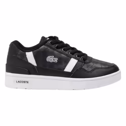 Lacoste Childrens/Kids T-Clip Touch Fastening Trainers - 5.5 UK Child, Black/White
