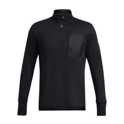 Under Armour Mens Trail Run Quarter Zip Top - S, Black