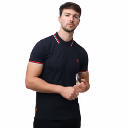 Timberland Unisex Adult Tipped Short-Sleeved Polo Shirt - S, Navy