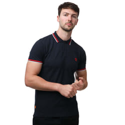 Timberland Unisex Adult Tipped Short-Sleeved Polo Shirt - S, Navy