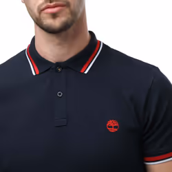 Timberland Unisex Adult Tipped Short-Sleeved Polo Shirt - S, Navy