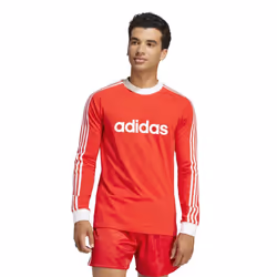 Adidas Mens Originals 70s FC Bayern Munich Long-Sleeved Jersey - M, Red