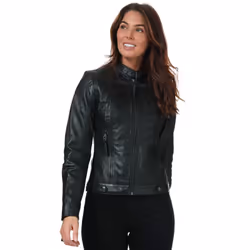 Elle Womens/Ladies Annette Leather Jacket - 10 UK, Black